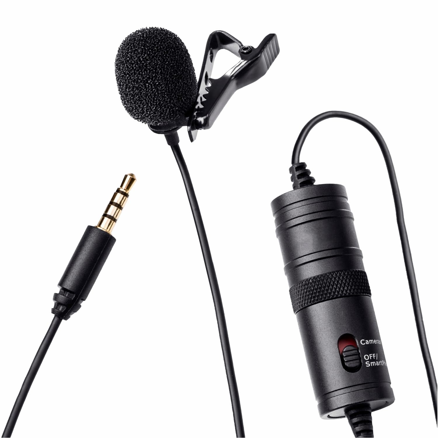 HUMBLE Lavalier Microphone - Omnidirectional Condenser Lapel Mic for 3.5 Mm Jack Android Smartphones, Camcorders, DSLRS, Ideal for Professional Interviews, & Streaming (6 MTR) Auxiliary