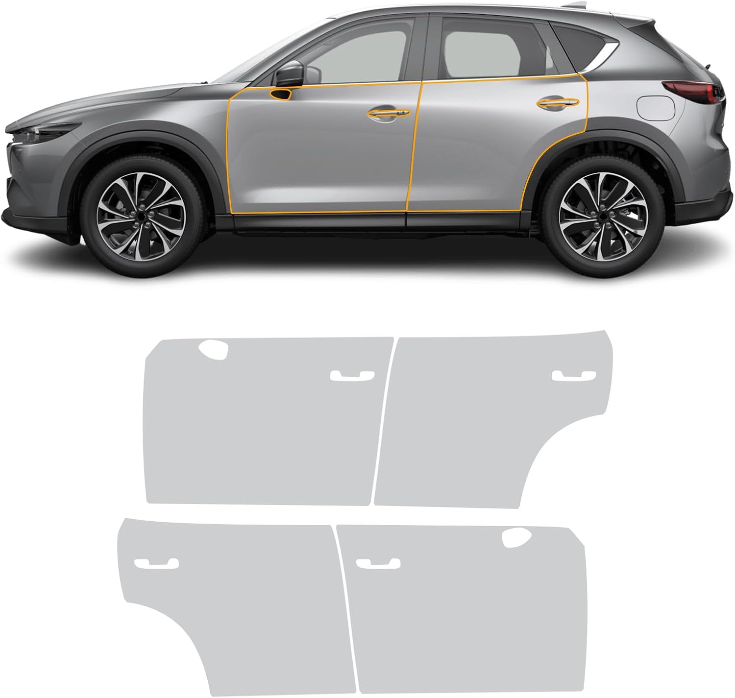 for 2022-2024 Mazda CX5 Precut Paint Protective Film 8.5 Mil TPU PPF Clear Car HD Scratch Exterior Accessories (Full Body)