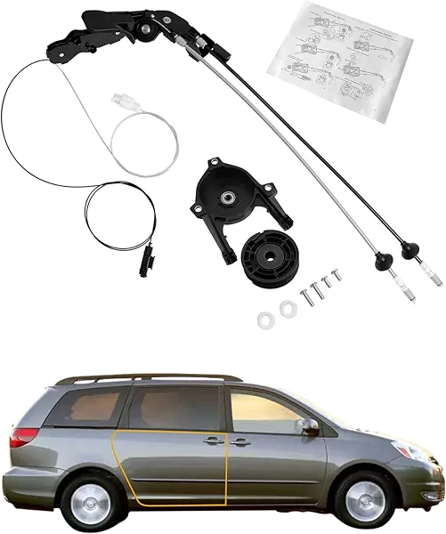 Sliding Door Cable Assembly, Rear Right Passenger Side, Compatible with 2004-2010 Toyota Sienna 3.3L 3.5L V6, 85620-08042 69631-08030 924-550, Auto Power Door Spool Control Cable Repair Kit w/o Motor