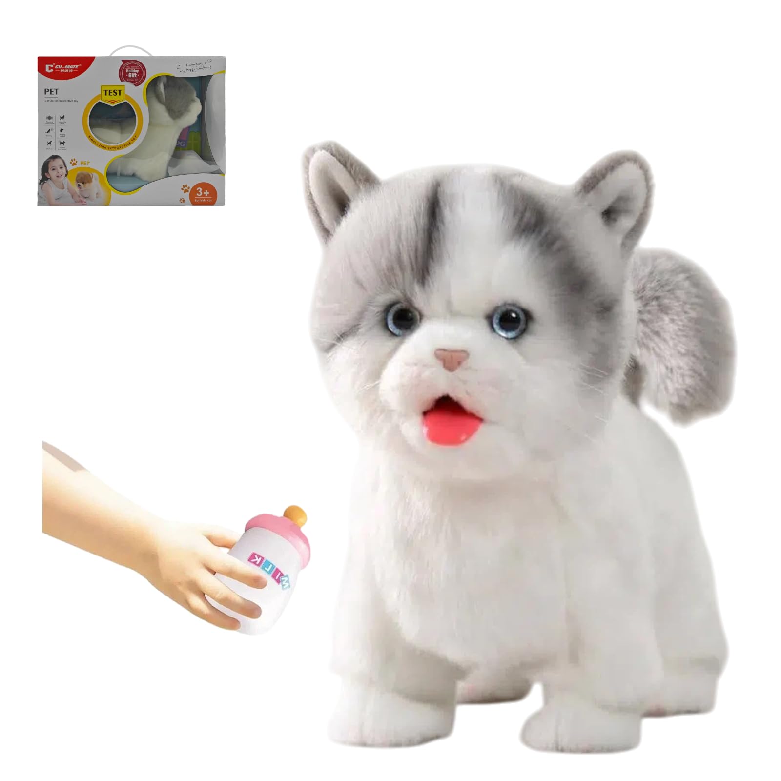 Amazon.com: Plush Interactive Simulation Cat, Electronic Walking