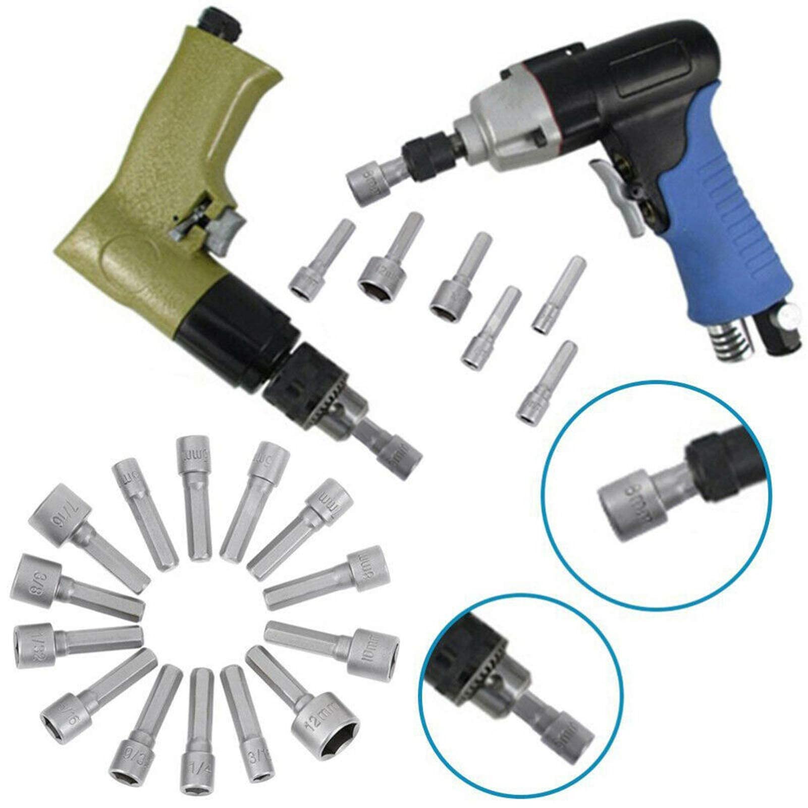 Amazon | ソケットビット、クロームバナジウム鋼耐摩耗性1/4インチ