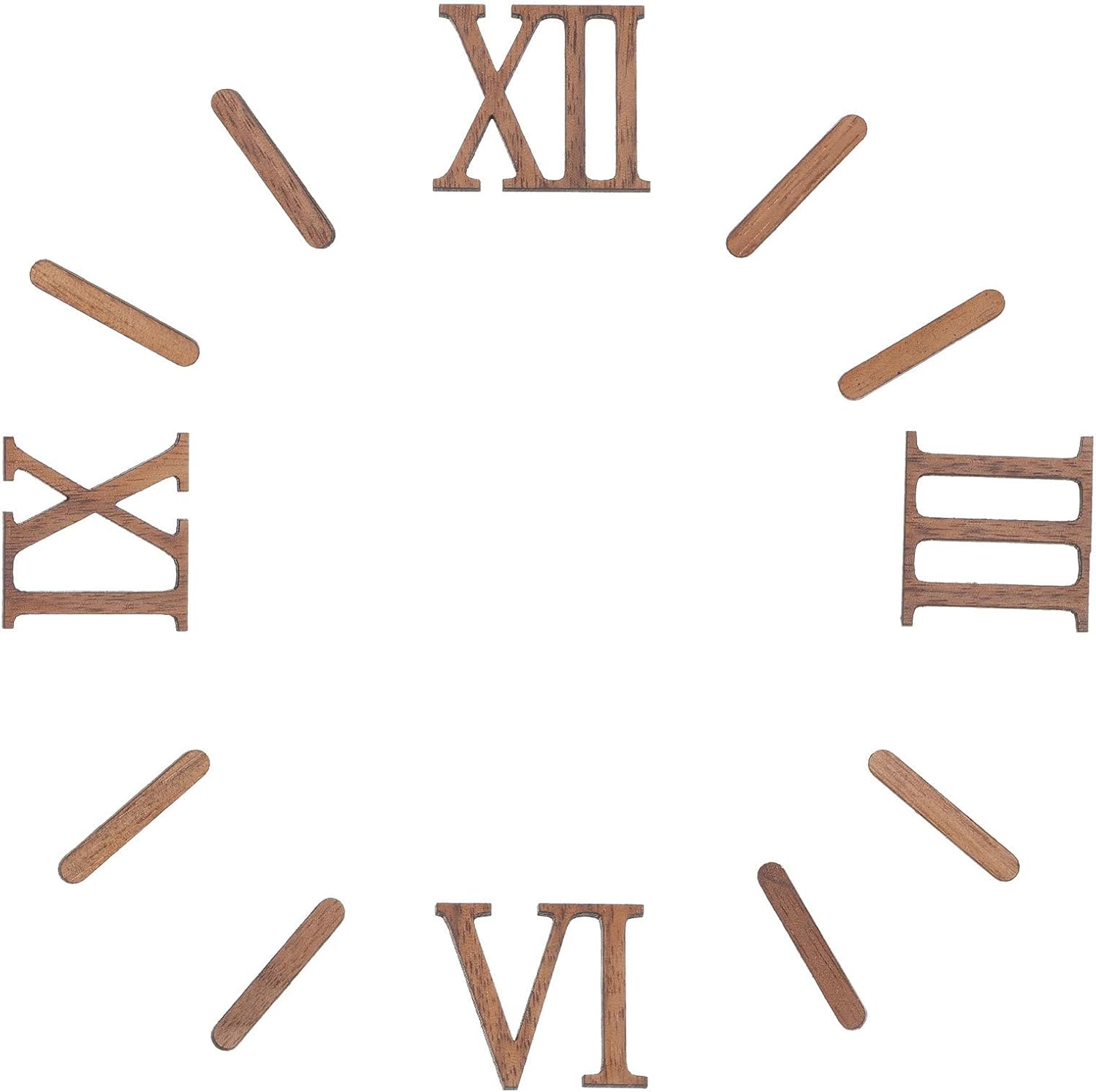 VILLCASE 1 Set Clock DIY Numerals Roman Numeral Clock Replacement Numbers for Clock