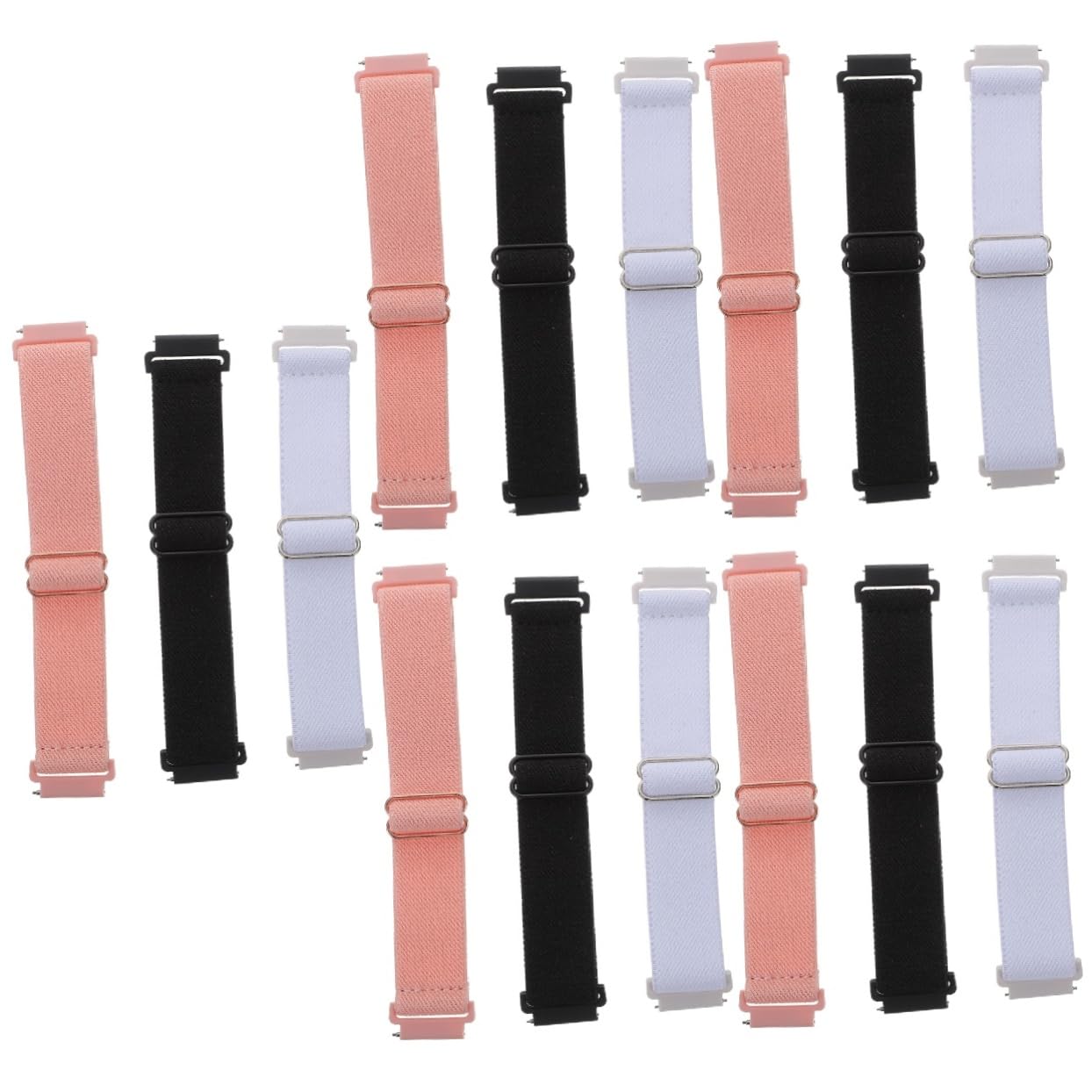 Uonlytech 15pièces Bracelet Montre Nylon Réglable De Bandes Pour Montres Connectées Confortable Et Pour Autres Modèles