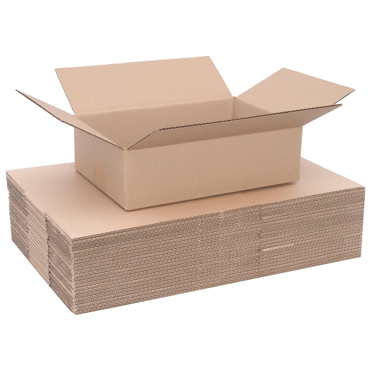 verpacking Faltkartons 295 x 195 x 90 mm Braun (Außenmaß 300 x 200 x 100 mm) KK 33 1-wellig Versandkarton für kleine Waren DHL Päckchen DPD GLS Kartons (250 Stück)
