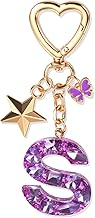 Purple Girl Keyring