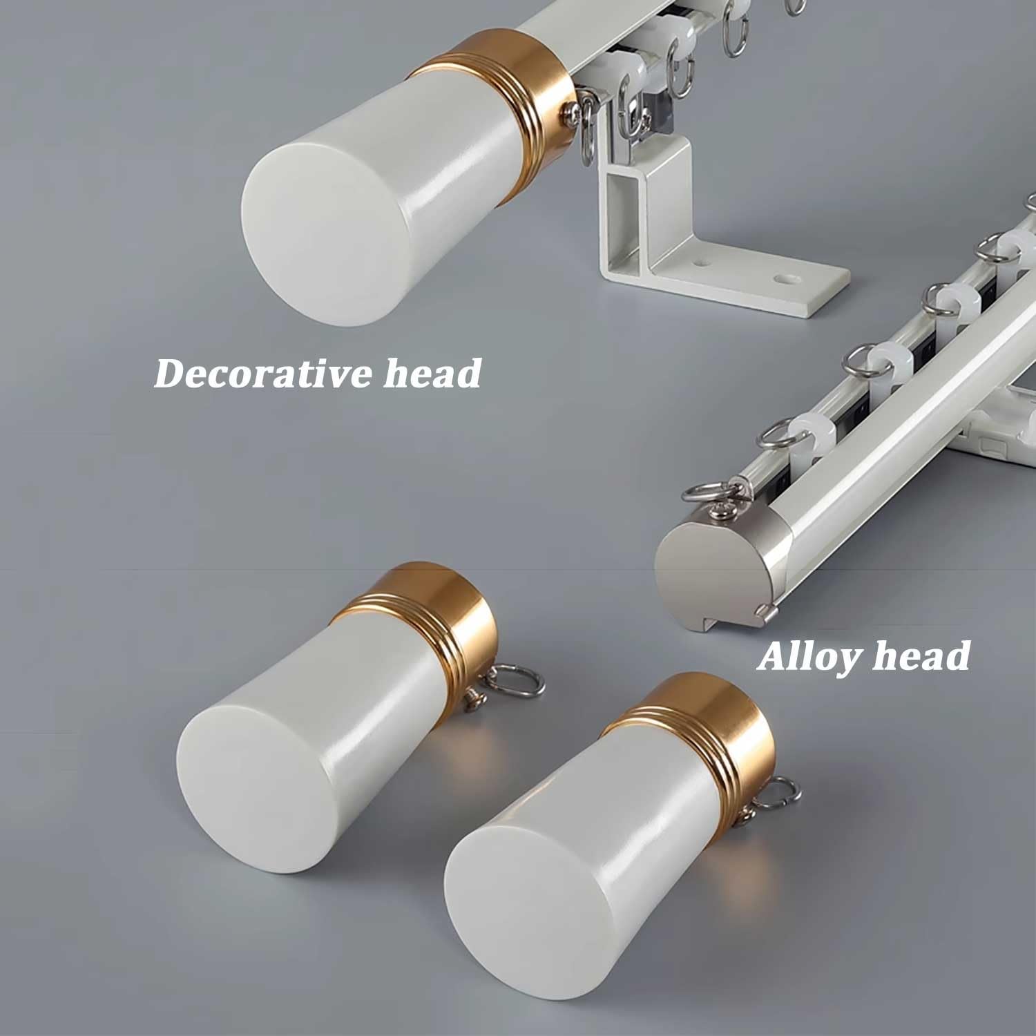 Riel para puerta corrediza de granero de aluminio grueso resistente, sistema de polea silenciosa de doble fila, rieles blancos de 6 m para separadores de habitaciones y decoración del hogar, ideal