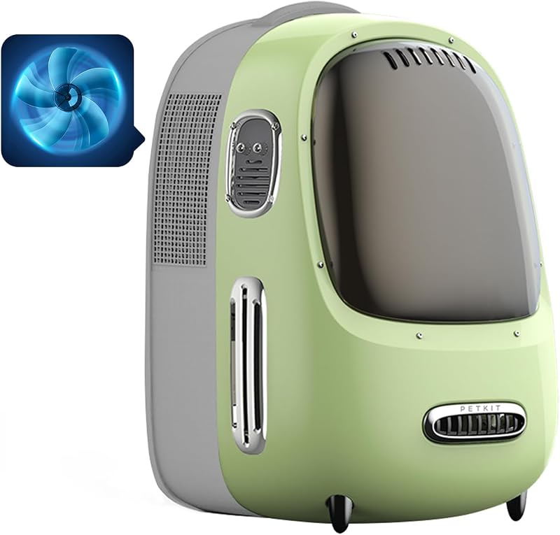Mochila de Transporte para Gatos e Cães Pequenos PETKIT BP2 com Ventilação e Luz