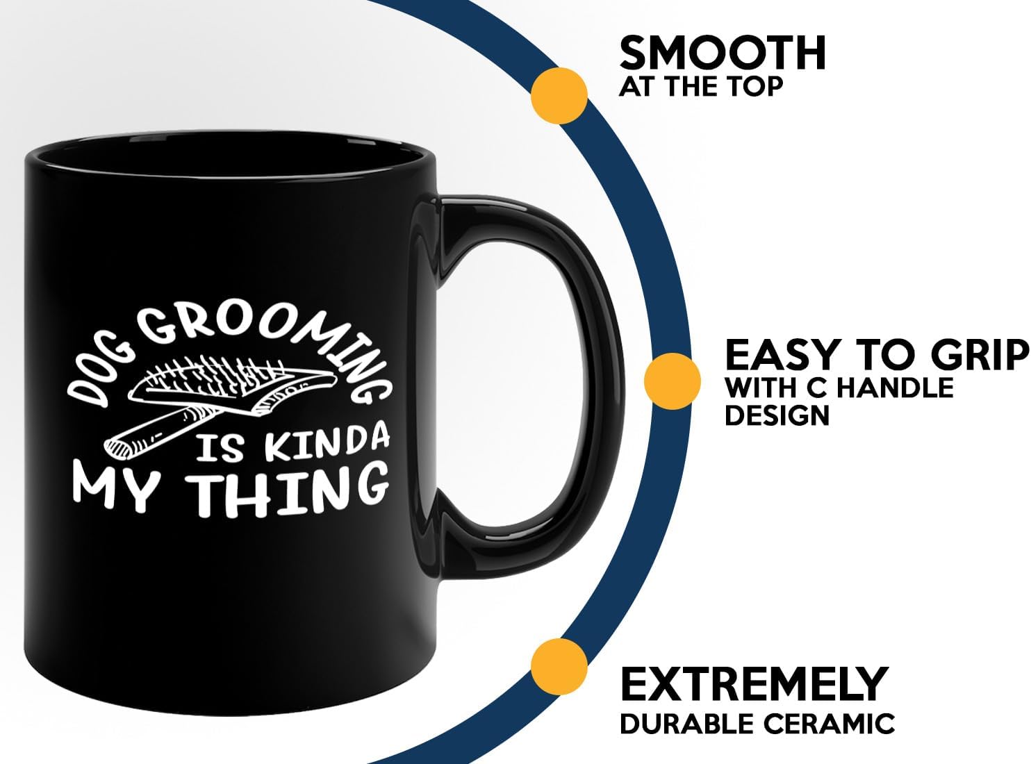 Dog Groomer Coffee Mug 11oz Black -Kinda My Thing - Dog Groomer Gift Funny Dog Trainer Pet Owner Animal Lover Veterinarian image 5