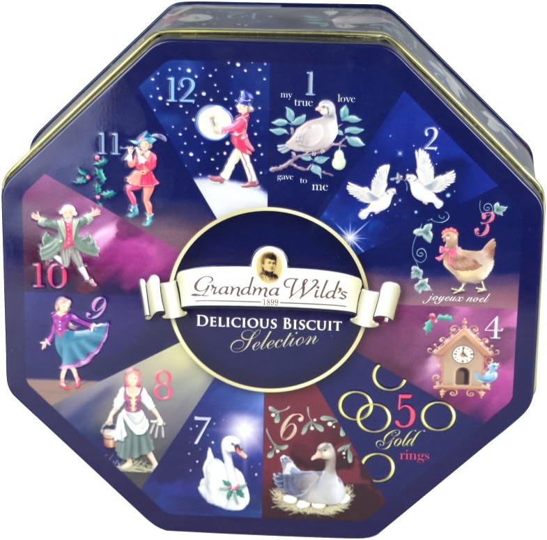 Grandma Wild's 12 days of christmas biscuit selection 300g