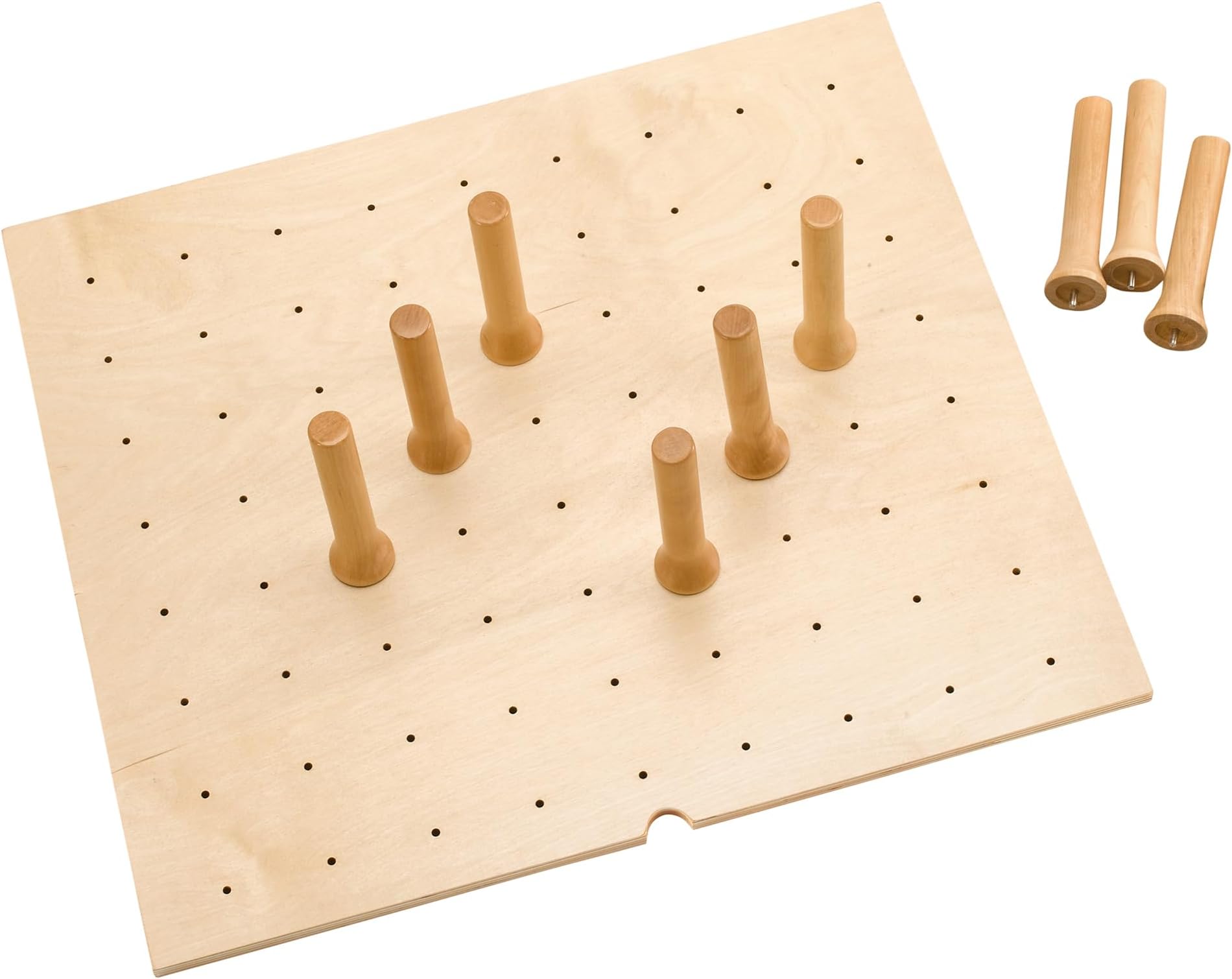 Trimmable Pegboard Drawer Divider Organizer, Trim to Fit Wooden Kitchen Cabinet Storage Utensil, Pots & Dish Rack, 24" x 21", 4DPS-2421