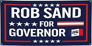4x6 Rob Sand for Governor 2026 Banner Iowa Governor Banners Yard Signs Outdoor with 4 Metal Grommets