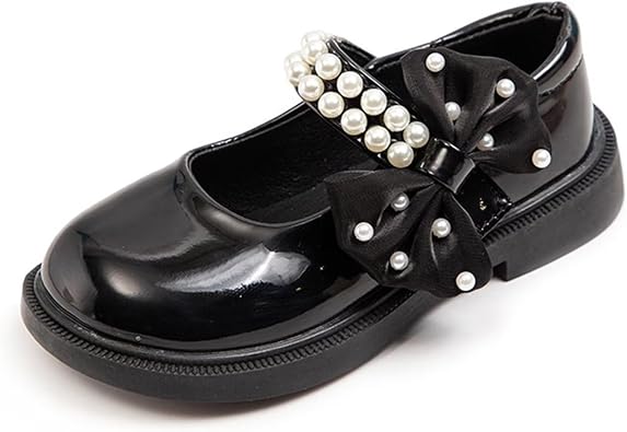 TangDao Girls Dress Shoes Girl School Uniform Mary Jane Bowknot Ballet Princess Wedding Party Flats for Toddler Kids