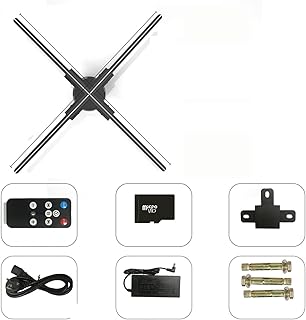 Hologram Fan 3D Holographic Fan Projector Holographic Imaging Lamp Wifi Led Sign Holographic Lamp Support Images And Video 3D Projection Advertising Machine (Color : B, Size : F100 Projector)