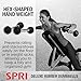 SPRI Dumbbells Hand Weights Set of 2-3 lb Rubber Hex Chrome Handle Exercise & Fitness Dumbbell for Home Gym Equipment Workouts Strength Training Free Weights for Women, Men