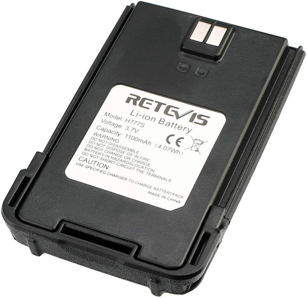 Retevis H-777S Walkie Talkies Battery,1100mAh Rechargeable Battery,3.7V 2 Way Radios Battery for Retevis H-777S Walkie Talkies (1 Pack) : Electronics