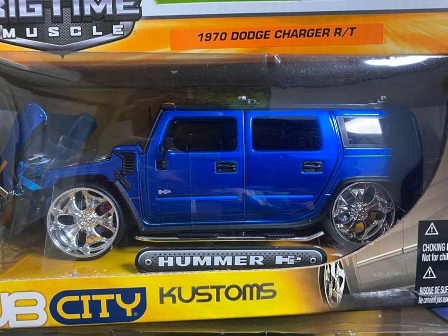 Amazon.co.jp: ワイルドスピード ハマー H2 ブルー ミニカー1 24