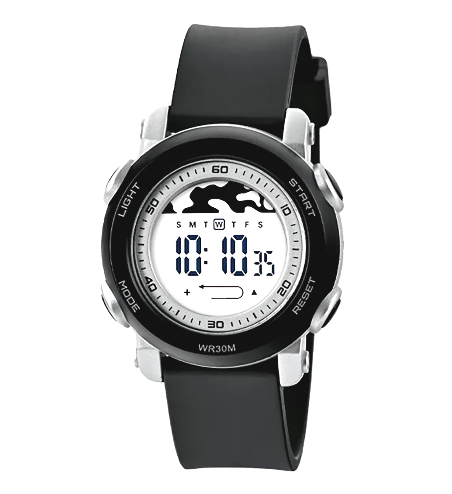 Time Up Digital Dial Large Size Unique Design Alarm with Sound,NightLight & Waterproof Watch for Boys & Girls (Age:5-15 Years)-DE232-X (Silver) (B0CX5LCV2W) Amazon Price History, Amazon Price Tracker