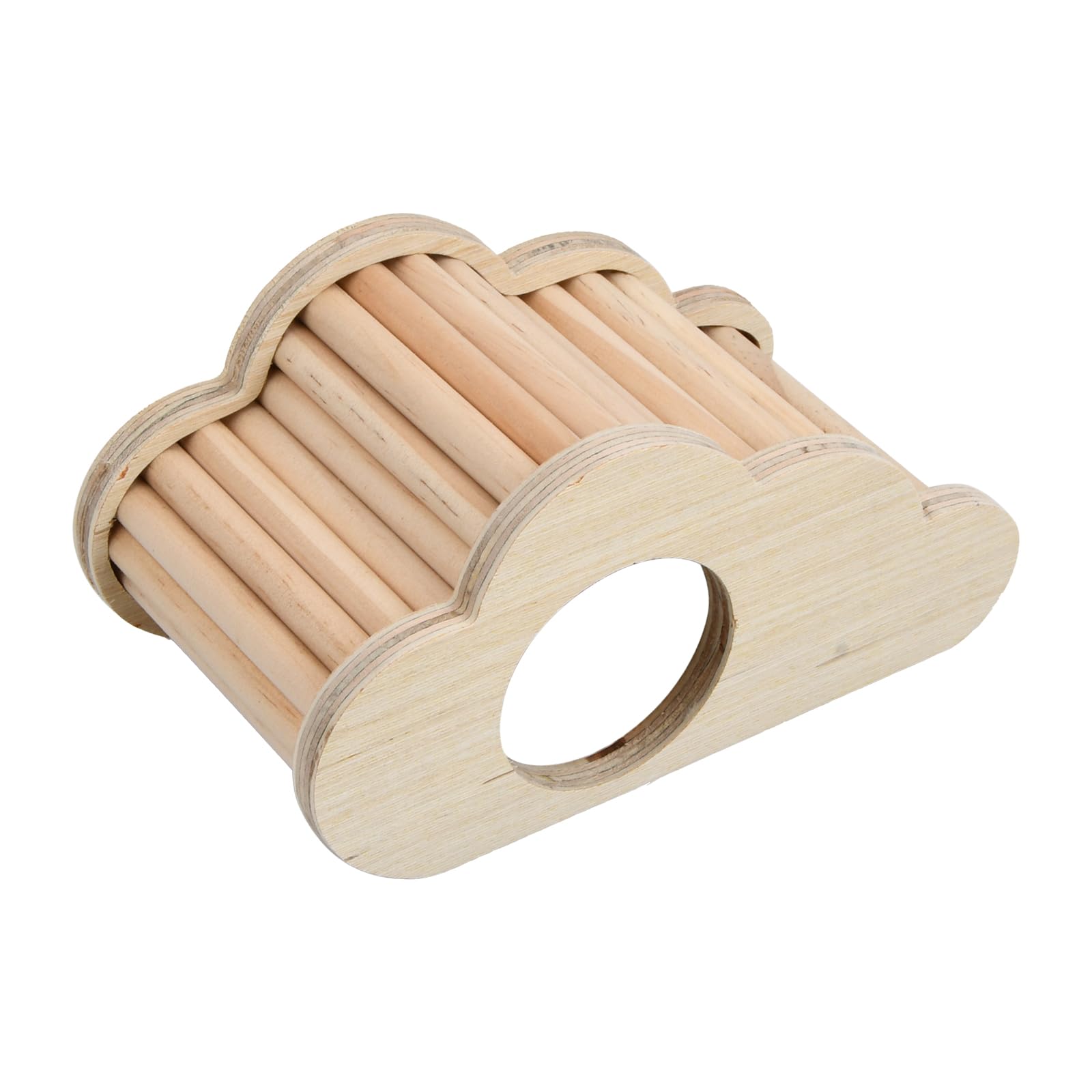 Granvoo Casa de Hámster de Madera, casa de Conejillo de Indias, Juguetes de Madera para hámster escondite, casa de Conejillo de Indias, Accesorios para Jaula de Hamster Casa para Roedores