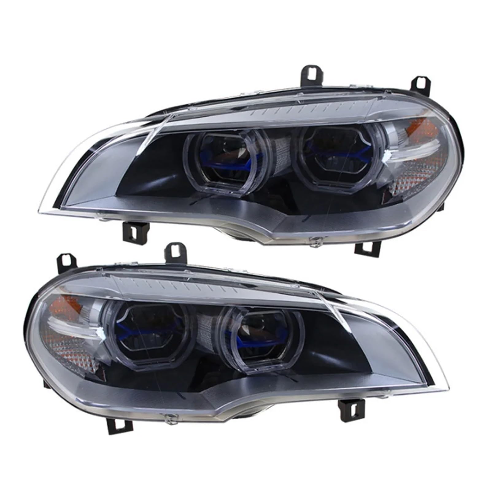 Phares BMW X5 2007-2013 E70 avec feux de signalisation HID et accessoires auto - 8