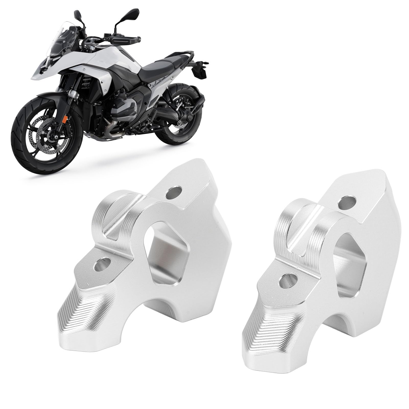 Podnośnik Kierownicy, Kompatybilny z 2023 2024 Motocyklami (SILVER)