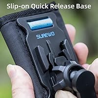 Vista 5 de SUREWO Mochila para mochila con gancho universal en J de bola compatible con GoPro Hero 13/12/11/10/9/8/7/(2018)/6/5 Negro, DJI Osmo Action 5