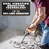 Vista 3 de Martillo giratorio inalámbrico sin escobillas de 1 pulgada SDS-Plus de 18 V (solo herramienta)