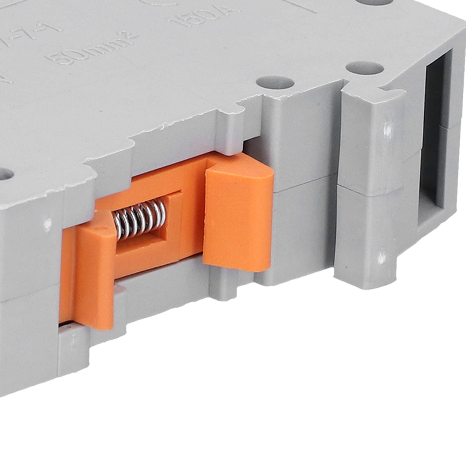 BORDSTRACT 10Pcs Combinaison de Connexion de Fil de Bornier de Rail, Antidérapant 50mm² 150A 1000V UK50N Kit de Borniers de Bornier sur Rail DIN