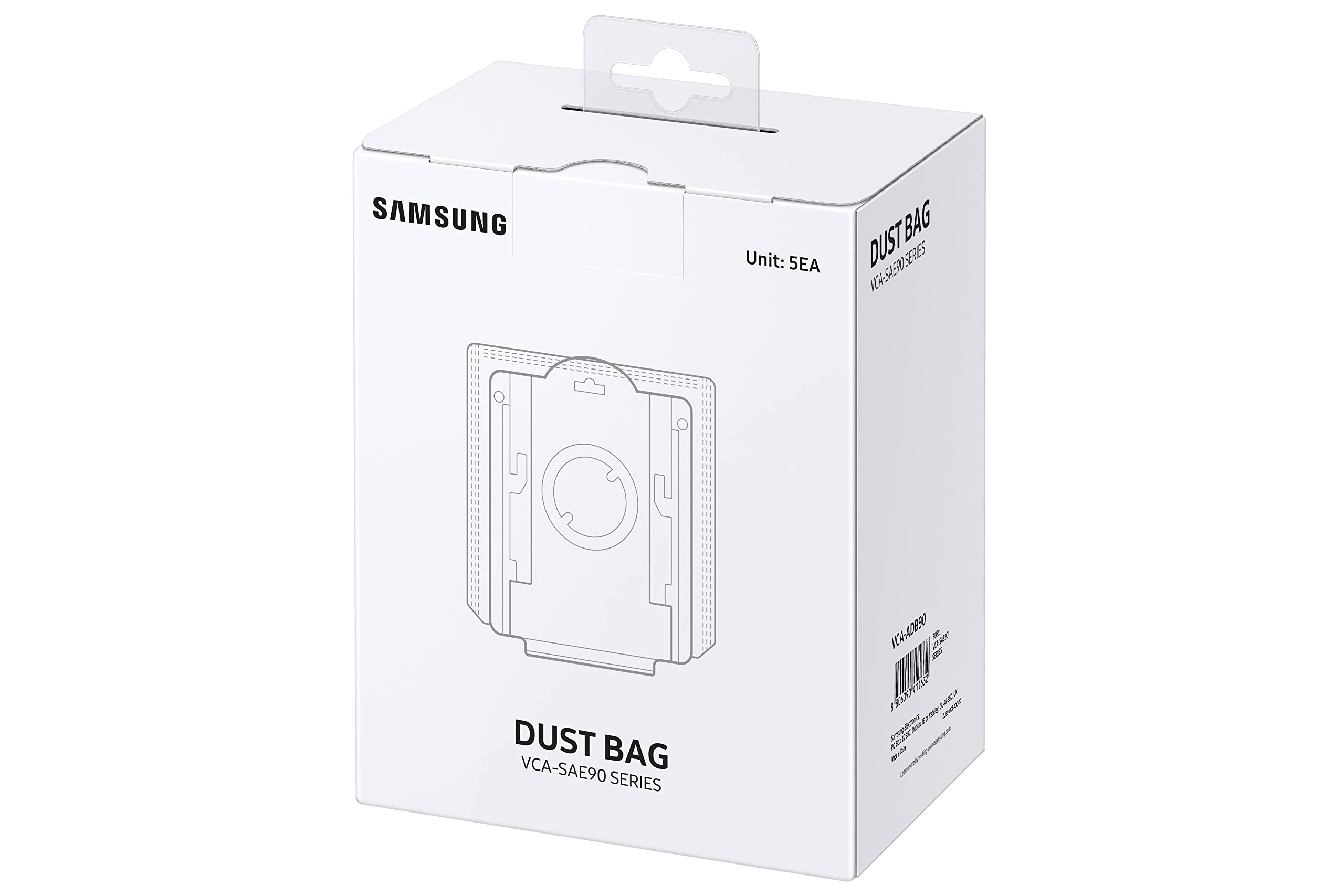 Samsung VCA-ADB90/VT worek na kurz, plastikowy, biały