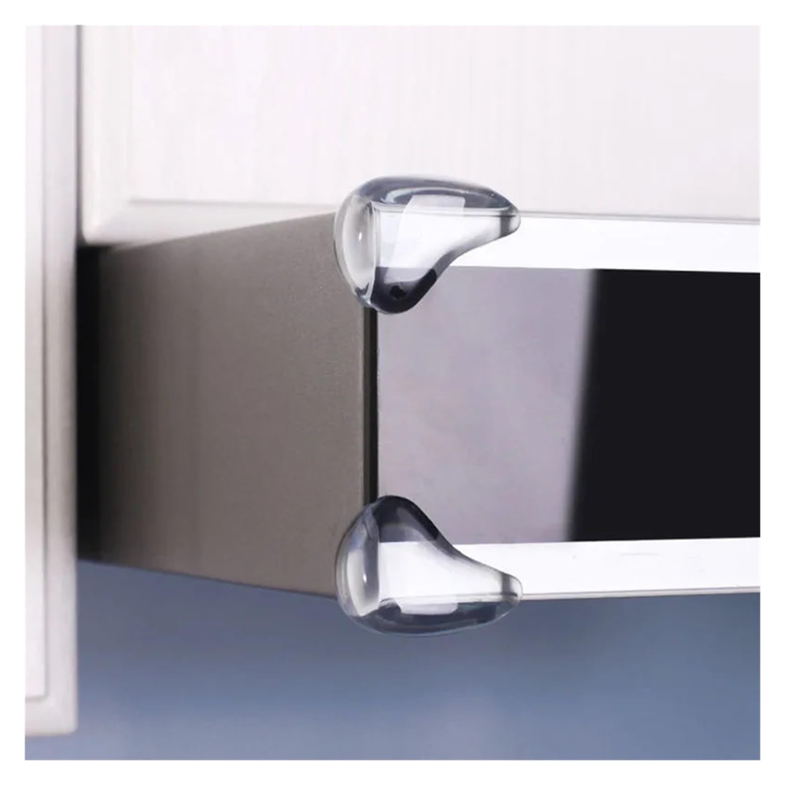 Protectores de Esquinas para mesas, Seguridad Infantil, 2 Unidades, diseño de Gota de Agua, Silicona Suave, Transparentes, Protectores de Esquina, Almohadillas Protectoras