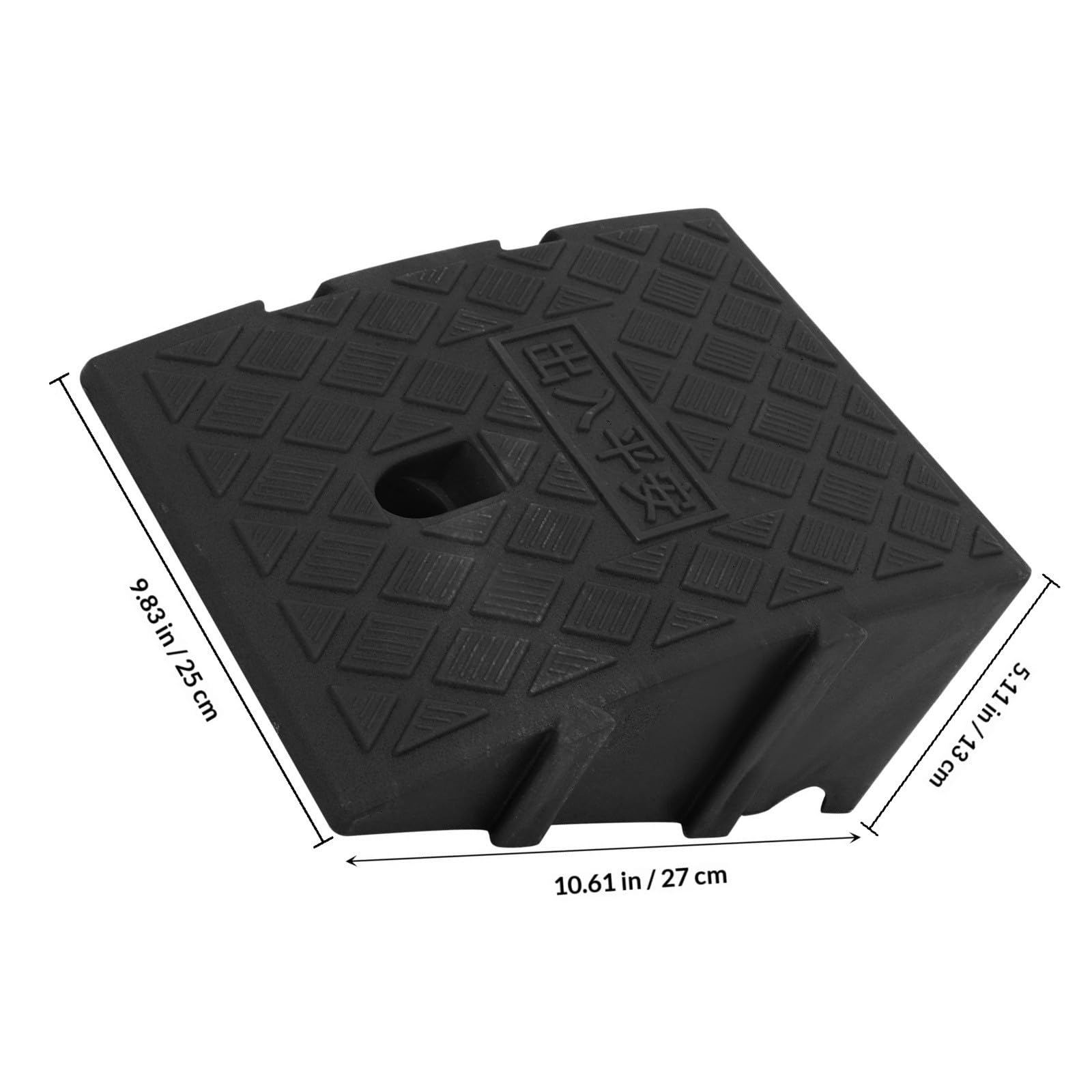 iplusmile Rampa de Acceso para Vehículos y Motocicletas 2 Piezas en PP Negro, Antideslizante y Resistente para Sortear Escaleras y Diferentes Terrenos