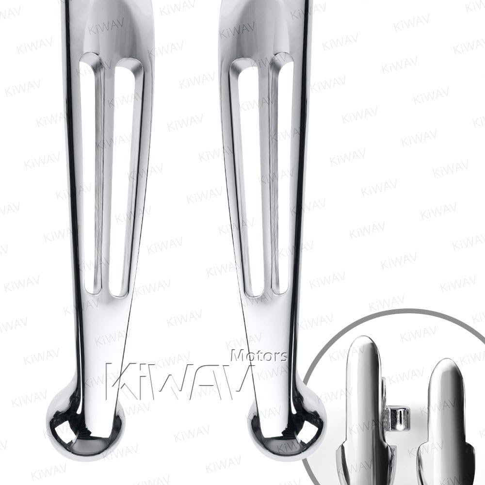 KiWAV Aluminum Hand Control Brake Clutch Lever Chrome 2-Slot compatible for Harley 2014-2016 Touring OEM #36700064