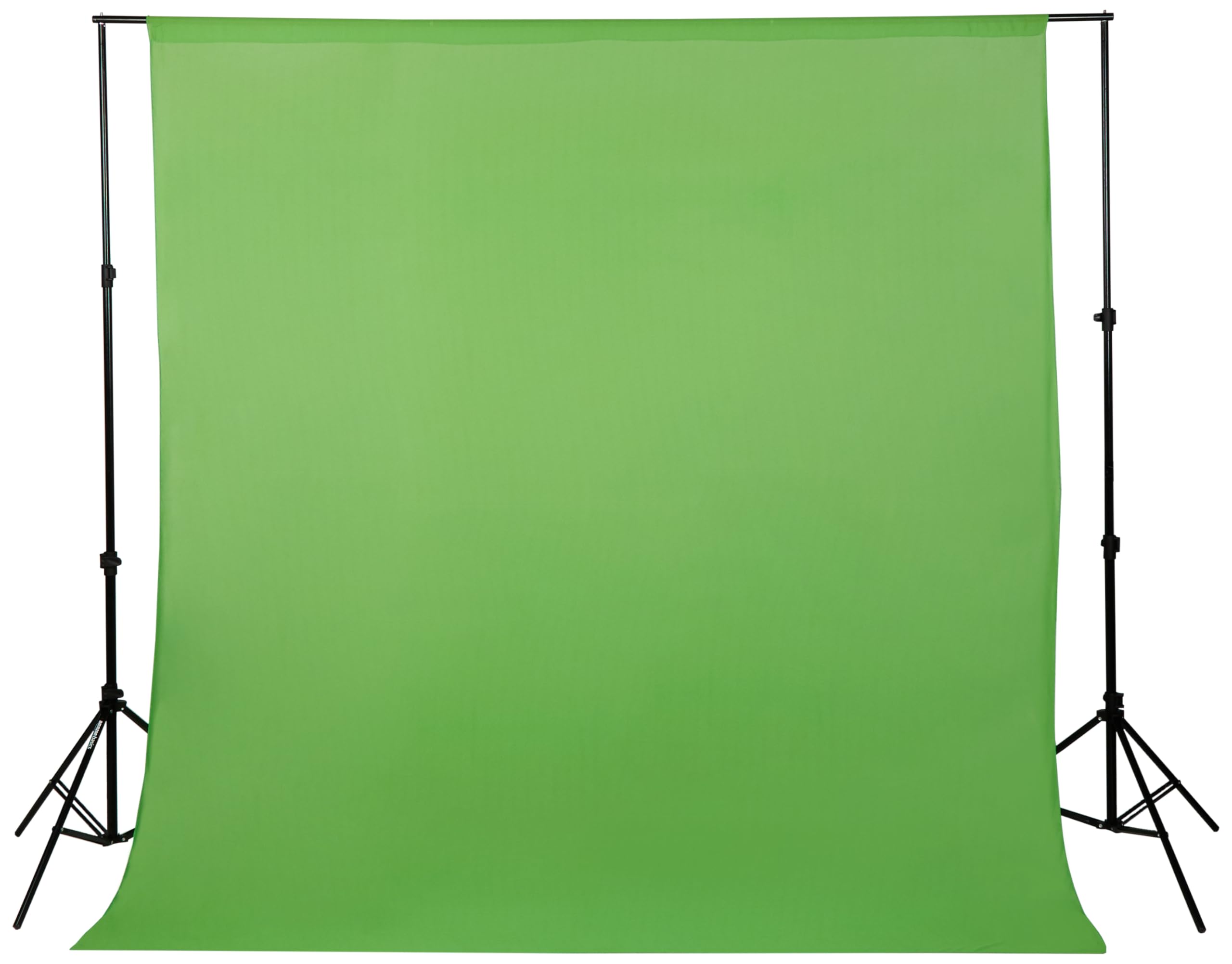 Amazon Basics Professional Green Screen Backdrop Cloth (8x9 ft) | Suitable for Photography, Photoshoot, Product Photography, Live Streaming, Zoom Meetings, VFX Editing | Pack of 1 (Green)