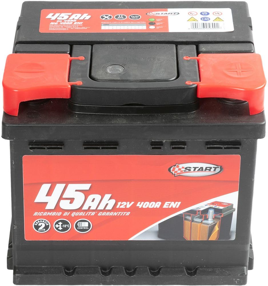 Batteria Auto 45AH 12V 400A polo positivo destro Cassetta L1