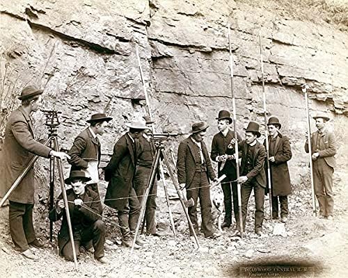 Deadwood Central Railroad Surveyors 1888 11x14 Photograph Photo Print