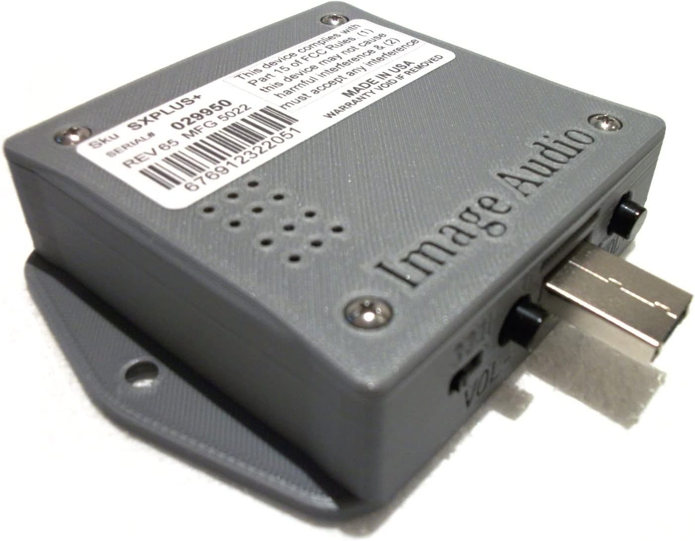 Image Audio SXPlus+® Professional Music On Hold Player with auto re-Start from Beginning and Shorter Playback Options | for All PBX Systems with MOH Jack | mp3, USB Flash Drive, SD Card
