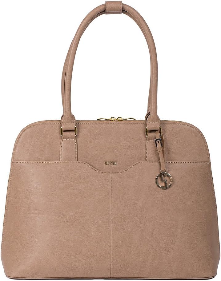 SOCHA Women’s Designer Laptop Bag 35.5 - 39.6 cm (14 - 15.6 Inches) - Couture Sable