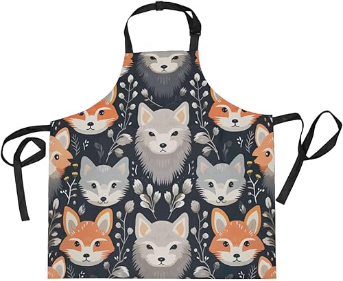 RPLIFE Violet Men - Delantales de barbacoa para hombre, delantales para cocinar, delantal de cocina impermeable, delantales para panaderos