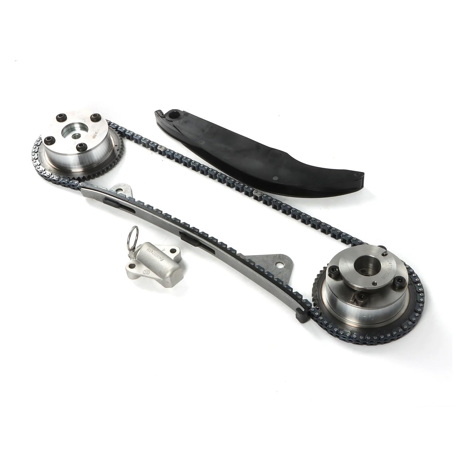 Shuogoufeng Store Kit cadena distribución VVT 1juego 24350-2E011 24370-2E010 Compatible con Elantra Compatible con Tucson 2.0L 243502E011