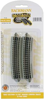 Bachmann Trains BAC44824 N EZ Track 1/2-15.50' R/6cd