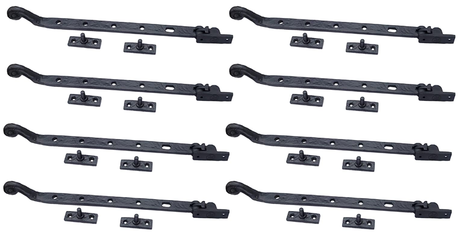 Adonai Hardware 9.50 Inch "Araunah" Antique Cast Iron Window Casement Stay (Supplied as 2 pieces per pack) - Matte Black Powder Coated — Amazon image 22