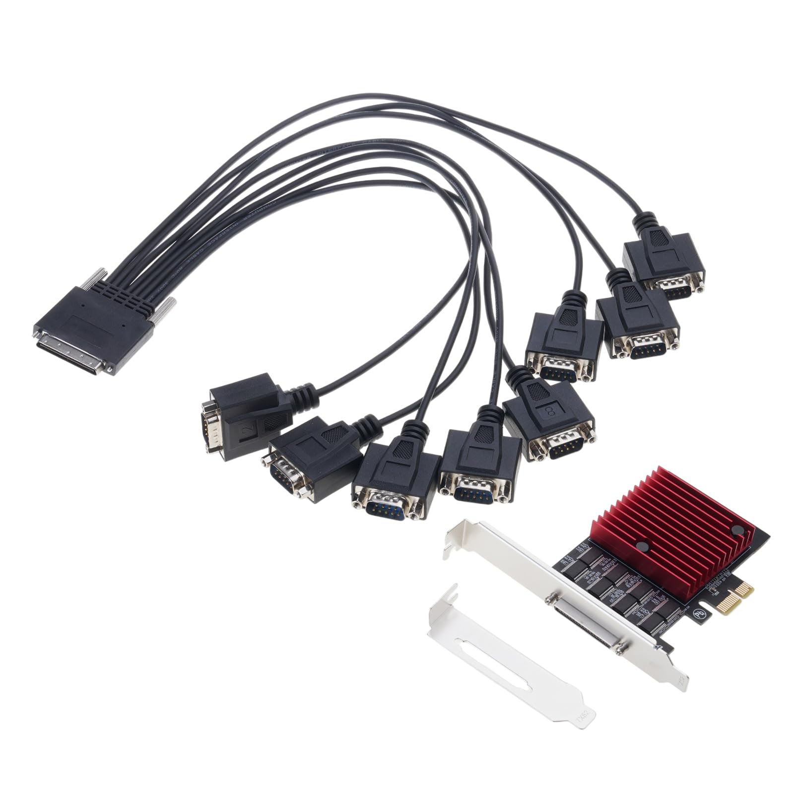COOLHOOD PCIE a 8 porte RS232 Adattatore di espansione Adattatore di espansione Controller Accessori di espansione del gioco Computer