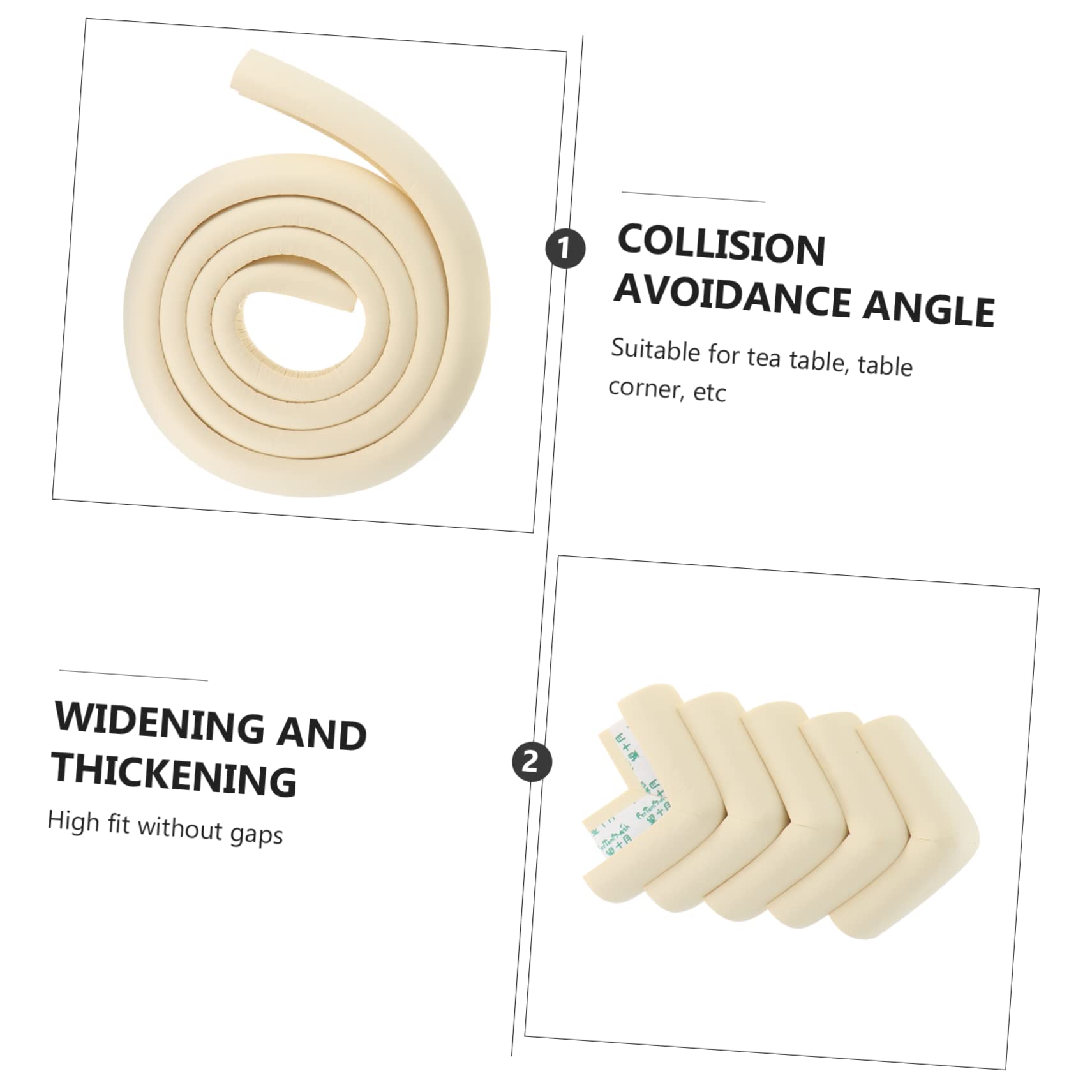 BESTonZON 2juegos Protector De Esquinas y para Bebés De Tiras Anti-Collision y para Seguridad Infantil y Guarderías