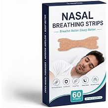 SILFU Nasal Strips for Breathing 60Pcs,Adhesive for Snoring & Sleeping