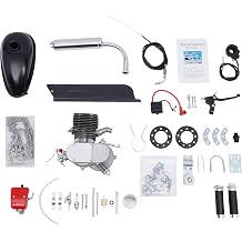 100cc Bicycle Engine Kit, 2-Stroke Bike Motor Kit for 26"-28" Bicycles, Gas Motorized Bike Conversion Kit, Gas Bicycle Motor Kit