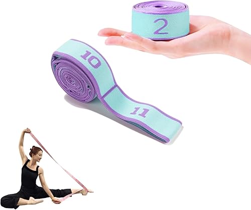 Miniatura 11 de Correa Elástica Multibucle - Banda de Estiramiento para Yoga, Pilates, Ballet y Terapia Física para Flexibilidad, Estiramiento de Piernas y Rosa -