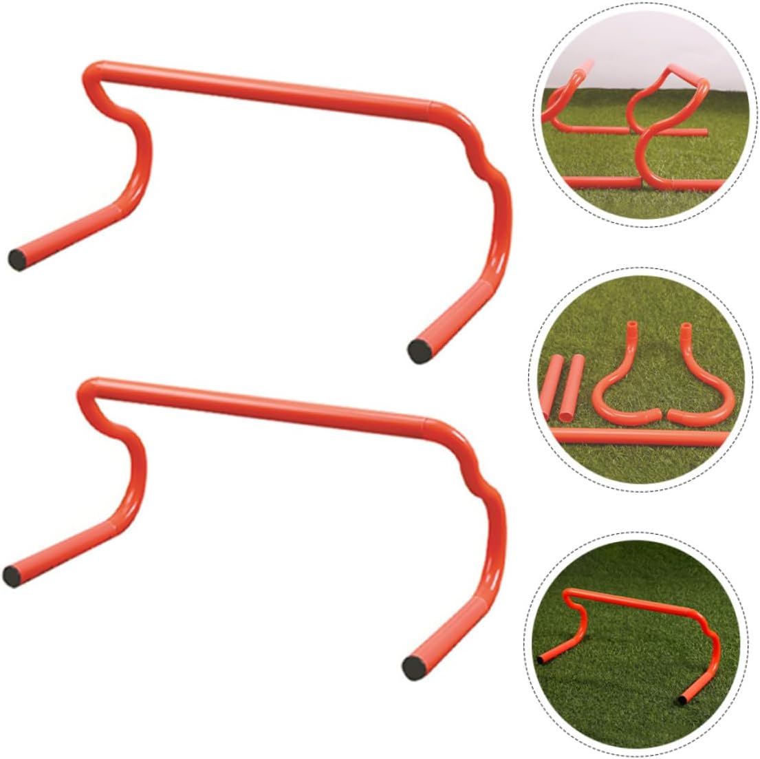 3pcs Adjustable Speed Hurdles Set Detachable Agility Training Hurdles for Athletes for Basketball Baseball Soccer and Football Practice