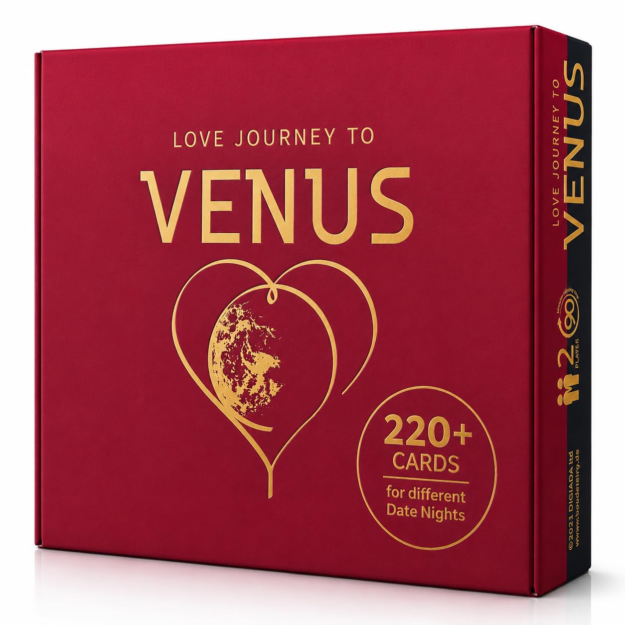 Pfirsich & Aubergine Love Journey to Venus - Sex Gaming Cards for