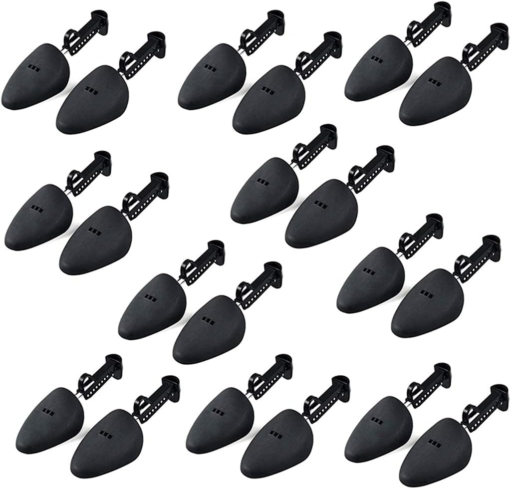 JSEIAJB 10 Pair Form Shoe Tree Practical Boot Shoe Stretcher Black Form Shaping Inserts for Womens And Mens Shoes