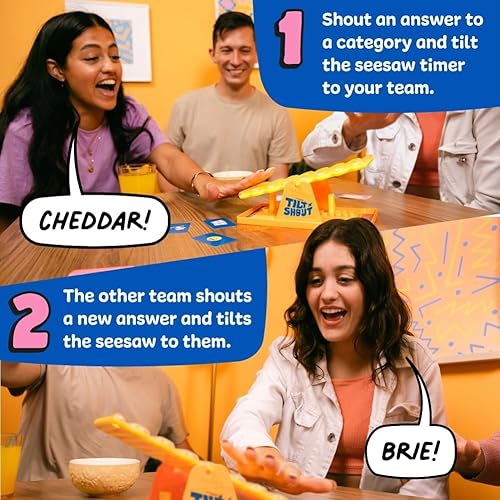 Miniatura 8 de Paquete de juegos de fiesta mentalidad de rebaño e inclinación 'N' Shout  Divertidos juegos de mesa familiares para adultos, adolescentes y niños