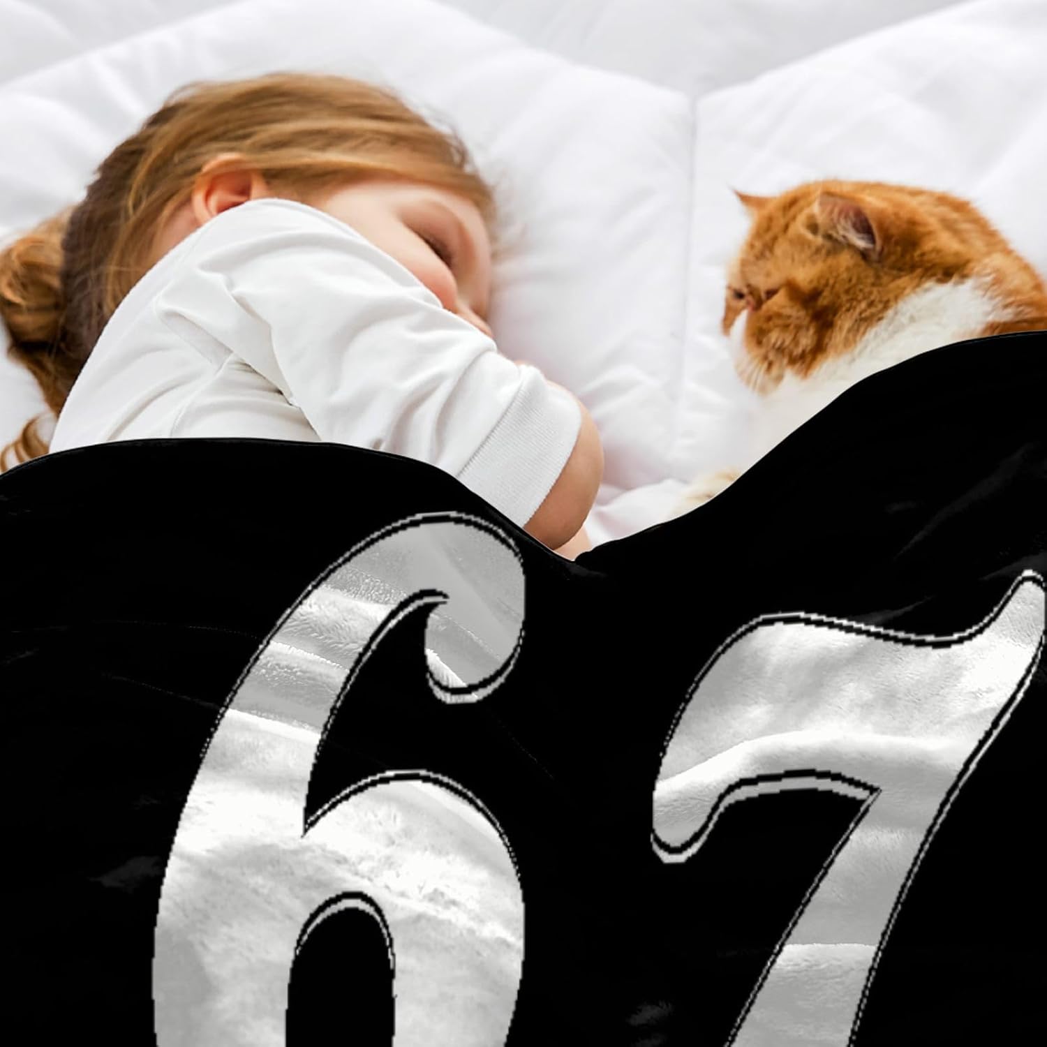 Six Seven 6 7 Meme Funny 67 Throw Blanket Couch Throw Blankets Vintage Throw Blanket for Bed